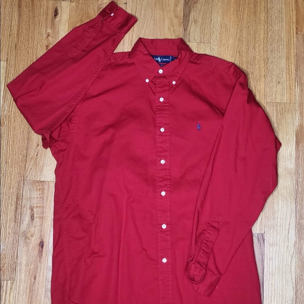 Ralph Lauren Blue Label long sleeved button up size Medium.